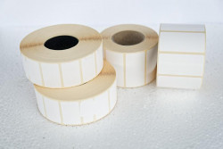 Etykiety termiczne białe -  Materiały eksploatacyjne  -  Do drukarek etykiet 